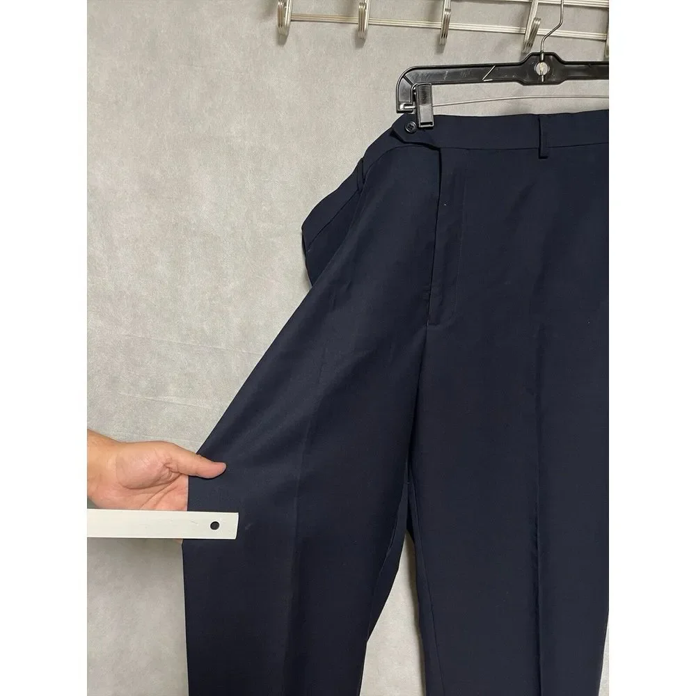 Beverly Hills Polo Club Suit Men 50L Navy Blue 2 B Career‎ 43X28 Pants Luxury